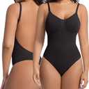 anylost Backless Thong Shapewear for Women with Tummy Control, Seamless Sculpting Bodysuit for Workouts and Daily Wear Comfortable and Breathable L/XL