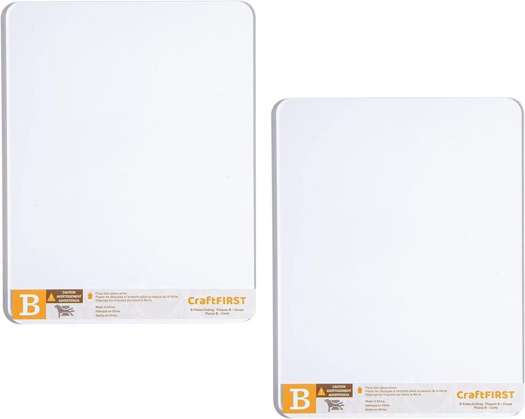 B Cutting Plate for Cuttlebug Machine 5.87 x 7.75" Pack of 2