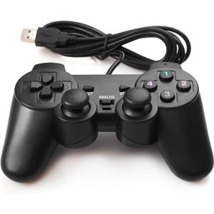 USB Wired Game Controller for Windows PC/Raspberry Pi Remote Controller Gamepad Gaming Joystick Dual Vibration Joypad for Laptop Desktop Computer(Windows 11/10/8/7) & Steam/Roblox/RetroPie/RecalBox