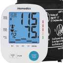 Homedics 700 Series Arm Blood Pressure Monitor for Home use, 5-Day Trend View, Irregular Heartbeat & Motion Detection, Bluetooth for Homedics Health App Sync, 2 Users, Soft Arm Cuff (9"-17")
