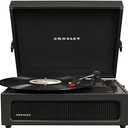 Crosley CR8017B-BK Voyager Vintage Portable Vinyl Record Player Turntable with Bluetooth in/Out and Built-in Speakers, Black