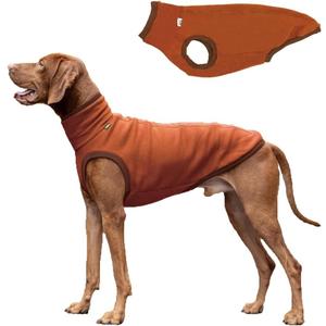 Sweatshirt for Vizsla/Weimaraner/Poodle/Dalmatian/German Dog, Reflective Sleeveless Warm Cotton Clothes for Big Dogs (Black, X-Large(Chest 26.5'', Back 23''))