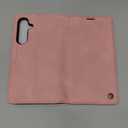 Wallet Case for Samsung Galaxy S25 Plus Compatible with Magsafe, 2-in-1 PU Leather Flip RFID Blocking Card Holder Stand Shockproof Magnetic Detachable Cover for Galaxy S25 Plus Case, Pink