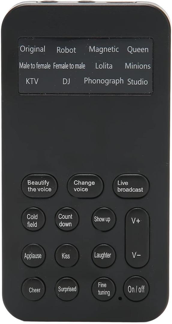 Bewinner Ghostface Voice Changer, Handheld Microphone Voice Changer, Voice Changer Device, with 8 Sound Effects, for Phone Calling Gaming (Bewinnerygektwg7h0)
