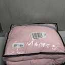 yescool 20lbs Pink Grey Weighted Blanket for Adults 60"x80", Cooling, Heavy, Breathable with Glass Beads, Queen Size, Machine Washable
