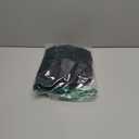 QINSEN Womens Square Neck Tennis Dress Short Sleeve Built in Shorts Golf Athletic Dress with Pockets (Large, Black)