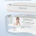 Momcozy Baby Wipe Warmer, Innovative Spring Design, Large Capacity Wipes Dispenser for 60-80pcs, Fast & Even Heating, 4 Modes of Temperature Heating Control, Diaper Wipe Warmer with Night Light, Blue