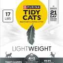Purina Tidy Cats LightWeight4-In-1 Strength Multi-Cat, Odor control, Clumping, 99.9 Percent Dust Free Cat Litter - 17 lb. Box