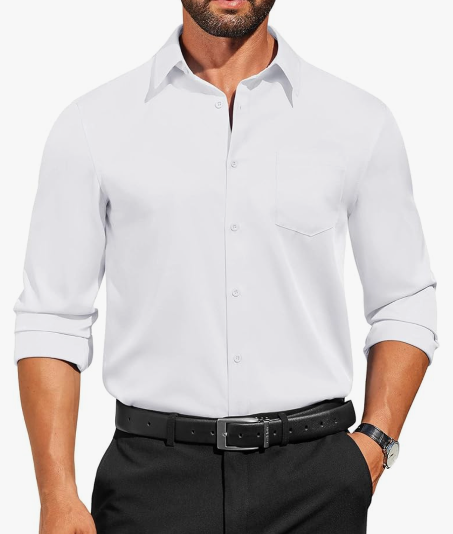 COOFANDY Mens Dress Shirts Long Sleeve Business Casual Button Down Shirts Regular Fit Formal Shirts, Size XXL  COOFANDY Mens Dress Shirts Long Sleeve Business Casual Button Down Shirts Regular Fit Formal Shirts, Size XXL