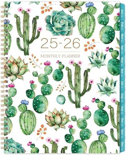 2025-2026 Monthly Planner/Calendar - Monthly Planner 2025-2026, July 2025 - December 2026, 9" x 11", Monthly Calendar with Tabs, Note Pages, Holidays, Back Pocket