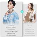 SKG Neck Massager with Heat, Cordless Vibration Infrared Neck Massager Deep Tissue for Pain Relief, Portable Electric Massager Smart Neck Relaxer Use at Car Home Office G7 PRO