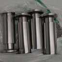 6 inch / 15cm Metal Furniture Legs, Pack of 4 Modern Stainless Steel Tapered Replacement Feet for Home DIY Projects Couch Sofa Cabinet Nightstand TV Stand