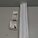 Joydeco No Drill Zebra Blinds for Windows, Cordless Day & Night Dual Sheer Roller Shades, Easy Installation, Free-Stop Lift System, Light Filtering Privacy Blinds for Home(White,23" W x 75" H)