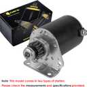 Caltric Starter Compatible with John Deere E120 E130 E140 E150 E160 E170 MIA13038 / 15 Teeth Steel Gear