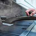 Grill Daddy Pro Bristle Lock Safety Grill Brush - Cleans BBQ Easily with Steam and no Harmful Chemicals - For Use on All Stainless Steel, Iron & Porcelain Barbecues.