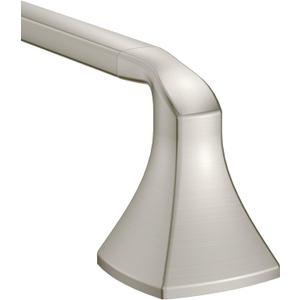 Moen Voss Brushed Nickel 24-Inch Bathroom Towel Bar, Wall Mounted Bath or Hand Towel Rack, YB5124BN