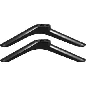 Universal TV Stand Legs for 32Inch TVs | 2PCS Replacement TV Feet with Screws | Easy Install Plastic Mounting Brackets, Black Tabletop Base Stand(Check Holes Fit)