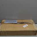 Wood Curtain Rods for Windows: 1 Inch Diameter Adjustable Heavy Duty Curtain Rod 32" to 240" with Imitation Wood Grain Leaf Pattern Finials