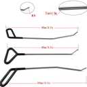 Paintless Dent Repair Tools 6 Pieces of Dent Removal Rods with Awl Head Paintless Dent Removal Kit Car Auto Body Dent Removal of Hail Dents and Door Ding (3pcs Rod 20 pcs Pen)