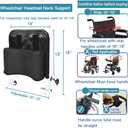 Wheelchair Neck Support Headrest Pillow, Adjustable Heightening Head Positioner Backrest Cushion for Disabled Elderly After Post-op Neck Stabilizer