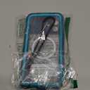 Lanhiem Magnetic for iPhone 16 Plus Case, IP68 Waterproof Dustproof Case, [Compatible with Magsafe] [Built-in Screen Protector] Full Body Heavy Duty Rugged Phone Cover 6.7 inch, Blue/Clear