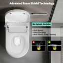 Smart Toilet with Bidet Built in, Dual Flush, Foam Shield, Manual Lid