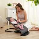 Fabric seat for Bouncer Belltop Compatible with BabyBjrn Bouncer: Soft & Bliss. Cover for Baby Bouncer (seat): Hypoallergenic & Breathable. Seat for Baby Swing: Ergonomic (Grey)