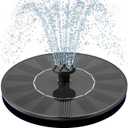 Mademax 1W Solar Bird Bath Fountain Pump, Solar Fountain, Free Standing Floating Solar Powered Water Fountain Pump for Bird Bath, Garden, Pond, Pool, Outdoor