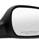 Passenger Side Power Door Mirror Assembly Compatible with Elan-tra GT 2013-2017 Heated & Manual Folding Black Outside Rear View Mirror 87620A5060 HY1321241 Gloss Black (5 Pins) (Right)