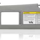 Driver Left Side Sun Visor Compatible with Toyota RAV4 2006 2007 2008 2009 2010 2011 2012 2013 with Light Replace 74320-42501-B2 Gray