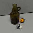 500ml Green Olive Oil Dispenser Bottle,17oz Glass Oil and Vinegar Cruet with Pourers and Funnel, Oil Bottles for Kitchen, Dispenser Bottle with Drip Free Spouts