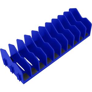HURRICANE Plier Organizer Rack, 10-Slot Pliers Cutters Organizer Rack with Non-Slip Rubber Base, Tool Organizer, Tool Drawer Toolbox Organizer and Storage, Blue, Extendable Design, Fit 3 H, 1 Pack