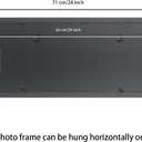 12x26 Picture Frame Solid Wood Black Suitable for Panoramic Photo/Poster/Painting/Puzzle (A23B1226)