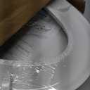 Elongated White Toilet Seat, PP Material, Quick Release Hinges for Easy Cleaning
