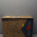 HOMLAND Foldable Rollator Walkers with Seat for Seniors, 8'' Big Wheels, 350 lb. Weight Capacity, Adjustable Handles and Seat Height, Lightweight Rolling Walker, Red