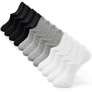 IDEGG No Show Socks Men Low Cut Ankle Short Socks for Men Casual Athletic Socks with Non-Slip Grip