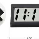 Car Dashboard Digital Clock - with Jumbo LCD Time & Day Display - Mini Automotive Stick On Watch for Car Truck Dashboard & Air Vent (Black-6)