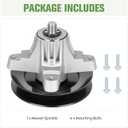 918-05016 618-05016 Spindle Assembly Fit for MTD/Cub Cadet 50 Inch Mower Deck LTX1050 SLTX1050 LTX1050KH LTX1050VT, Replace 618-04825 918-04825 918-04825B 918-04825A