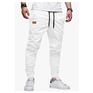 JMIERR Mens Casual Joggers Pants - Cotton Drawstring Chino Cargo Pants Hiking Outdoor Twill Track Jogging Sweatpants Pants, Size 46