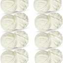 CAHOVY Milk White Chunky Chenille Yarn for Crocheting Bulky Thick Fluffy Yarn for Knitting,Super Bulky Hand Blanket, Soft Plush Yarn Crochet Carpet/Scarf/Cushion/ 8 Jumbo Pack(63.76oz/197.68yd