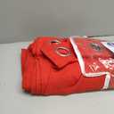 MIULEE Red Linen Curtains 96 Inches Long 2 Panels Set for Bedroom Living Room, Soft Thick Linen Textured Window Drapes Semi Sheer Light Filtering Grommet Burlap Look Christmas Decor