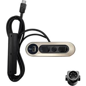 Power Recliner Kaidi 5 Button 5 Pin Switch Model KDH127-014 Hand Control Controller Replacement with USB for Electric Sofa