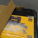 DEWALT Mechanics Tools Kit and Socket Set, 204-Piece Dewalt Tool Set , 1/4" & 3/8" & 1/2" Drive, Metric/ SAE Deep and Shallow Sockets, 3/8" Hex Bits, Torx Bits, Spark Plugs, Wrenches (DWMT72165)