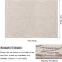 Vaukki 5x7 Area Rug for Living Room, Soft Fluffy Washable Modern Floral Indoor Floor Mat, Non Slip Shaggy Boho Accent Throw Carpet for Bedroom, Living Room, Nursery and Dining Room, Beige