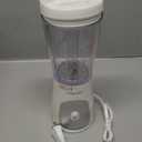 Mueller Smoothie Blender for Smoothies - Personal Blender for Shakes, Frozen Drinks, Baby Food & More, 15oz Travel Cup and Lid, Durable Stainless Steel Blades for Powerful Blending Performance, White