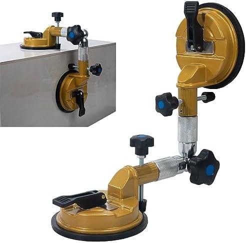 3-in-1 Adjustable angles (90-270 degrees) Suction Cup Tool for Seam Joining,fixation,and Leveling, Professional Countertop Installation Tool for Granite, Stone, Marble, Slab