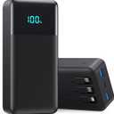 Portable Charger 50800mAh Power Bank with 3 Built in Cables,25W PD QC4.0 Fast Charging USB C Battery Pack,6 Outputs 2 Inputs Travel Essentials Portable Phone Charger for iPhone 17/16/15,Google,Android