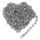 3/16 Inch 304 Stainless Steel Chain, 22 Ft Heavy Duty Chain for Hanging, Durable 5 mm Metal Chain, Hanging Chain for Sites, Warehouses, Camping