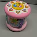 Tsomtto Baby Girl Toys 0-6 Months Ocean Projector Rotating Musical Light Up Tummy Time Toy Infant Aquarium 0-3 4 5 6 7 8 9 Months Crawling Toys Babies 6-12 Month Girls 1 2 Year Old Birthday Gifts (Pink)