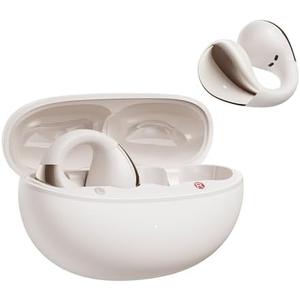 QCY Crossky C30 Open Ear Headphones Wireless Bluetooth, Clip-On Earbuds with 4 ENC Noise Cancelling Mic, Stable Fit, Dual Connection, EQ Customized, Sports Earphones for Workout/Running